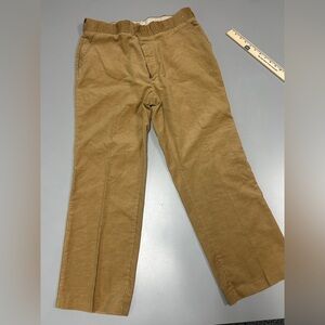 Sears Perma Prest Work Wear Pants KhakiCorduroy USA Made Vtg 70s Size 40-29